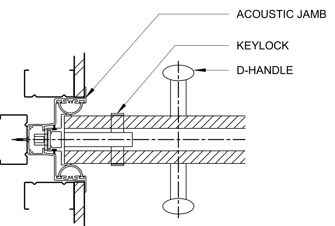 SL65 Single Cavity Slider Cavity Track Jamb